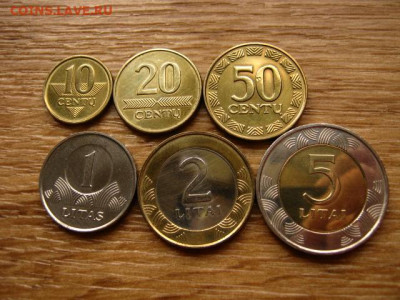 Литва набор из 6 монет 1999-2002 до 22.05.20 в 22.00 М - IMG_6281.JPG