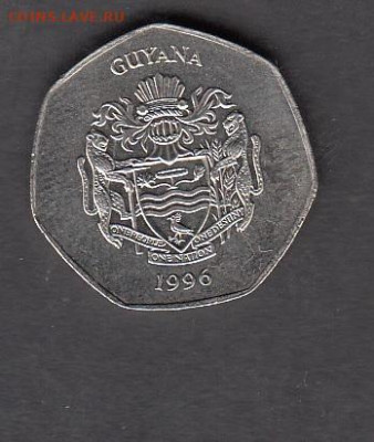 Гвиана 1996 10 долларов без оборота до 26 05 - 331а