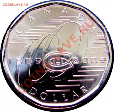P05 1$ Канада 2009 Монреаль Канадиенс UNC до 09.09 в 22°° - P05 Canada 1$ 2009_2