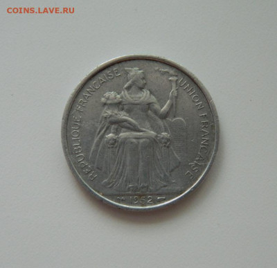 Новая Каледония 5 франков 1952 г. (Фауна). до 25.05.20 - DSCN0010.JPG