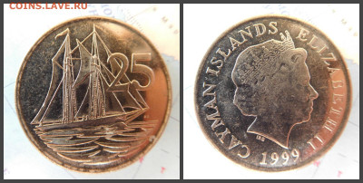 Каймановы острова 25 центов, 1999 - 22