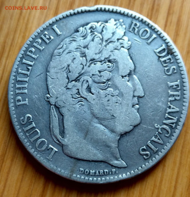 Франция 5 франков 1837 до 22-00 22.05 - IMAG6904_2