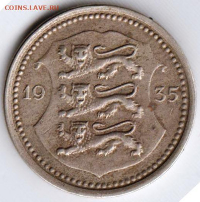 Эстония 20 сентов 1935 г. до 24.00 27.05. 20 г. - 038