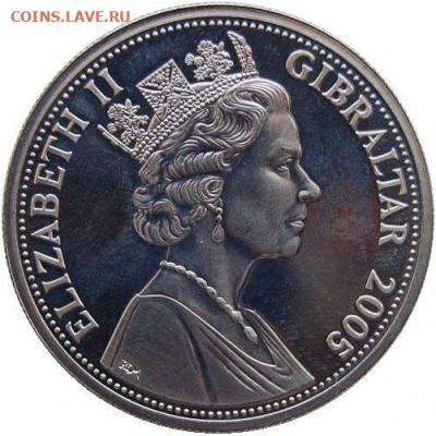 Крона Шайба Гибралтар 1 крона 2005 Орден Подвязки UNC - krona_shajba_gibraltar_1_krona_2005_orden_podvjazki_unc_korolevskij_god (1)