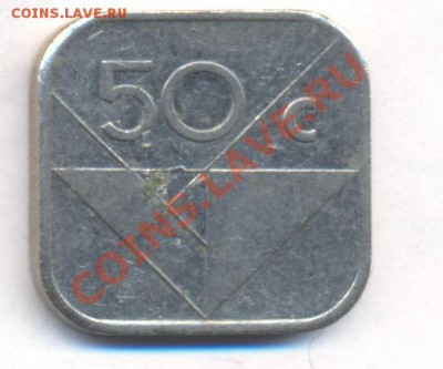 Аруба 50 центов 1986 г.До 5.09.11 г. 21-00 МСК. - Аруба