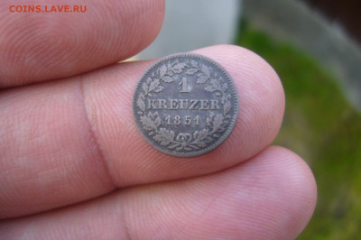 1 крейцер 1851 бавария серебро - 25-05-20 - 23-10 мск - P2250252.JPG