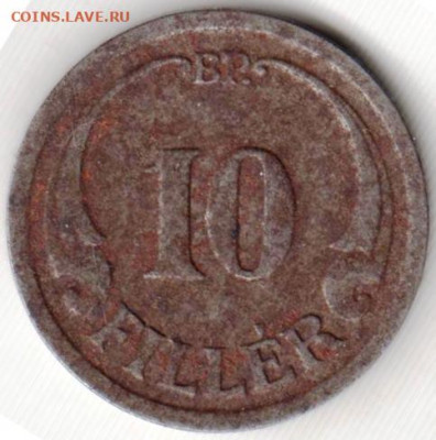 Венгрия 10 филлеров 1940 г. до 24.00 28.05. 20 г. - 085