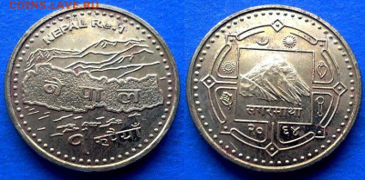 Непал - 1 рупия 2007 года до 28.05 - Непал 1 рупия, 2007