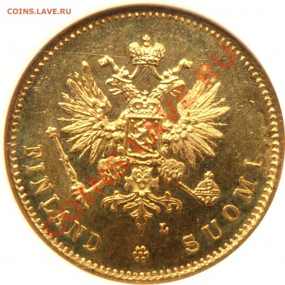 Коллекционные монеты форумчан (золото) - 20 Markkaa 1911 MS-66 (2).JPG