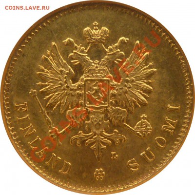Коллекционные монеты форумчан (золото) - 20 Markkaa 1910 MS-65 (2).JPG