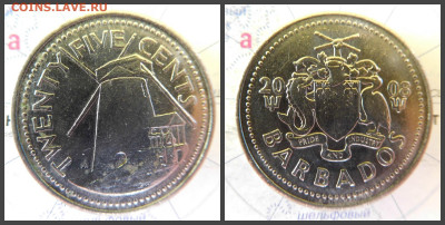 Барбадос 25 центов, 2008 - 19