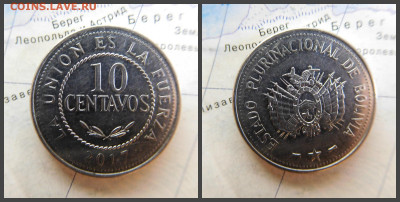 Боливия 10 сентаво, 2017 - 28