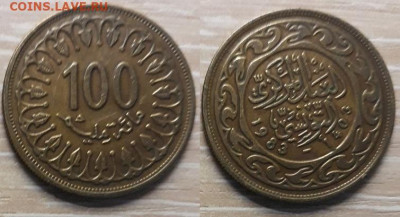 С рубля Тунис 100 миллим 1983 - 20200415_214036
