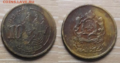 С рубля Марокко 10 сантим 2002 - 20200415_214328