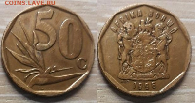 С рубля ЮАР 50 центов 1996 - 20200415_214419