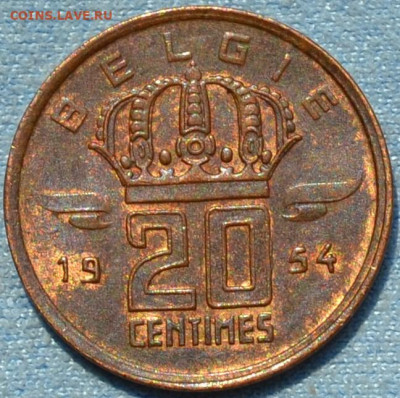 Бельгия 20 сантимов 1954 ( 2 шт ) 26. 05. 2020 в 22 - 00. - DSC_0694.JPG