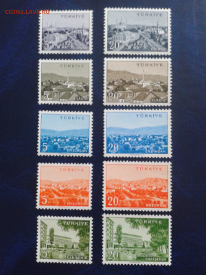 Турция 1959 г. серия "города" 5 и 20 куруш - 20200310_125548