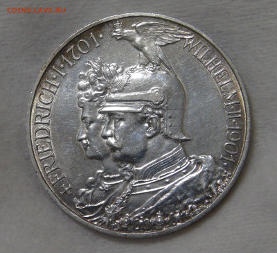 Германская империя 5 марок 1901 200 лет Пруссии - DSC08161.JPG
