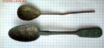 Ложки. Бронза. 2 шт. До 28.05. В 22-00 МСК. - i (26)