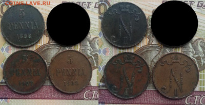5 пенни с 1898 по 1916 по фиксу - 5 пенни 1898,07,08