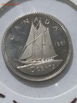 Канада. 1981. 10 центов. Парусник. PROOF до 31.05 в 22.00 - 814660381