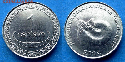 Восточный Тимор - 1 сентаво 2004 года до 2.06 - Восточный Тимор 1 сентаво, 2004
