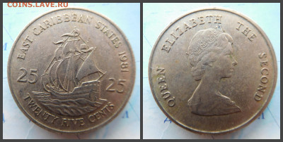 Восточные Карибы 25 центов, 1981 - 10