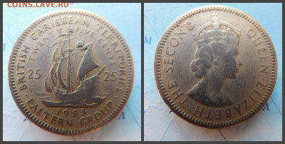 Восточные Карибы 25 центов, 1955 - 12
