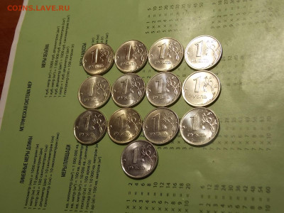 1 рубль с 1998 по 2009 гг 13 шт.UNC до 1.06.20 до 22-00 мск - DSCN9017.JPG
