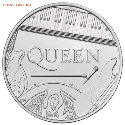 Великобритания 5 фунтов 2020 Queen Легенды Музыки - IMG_9435.JPG