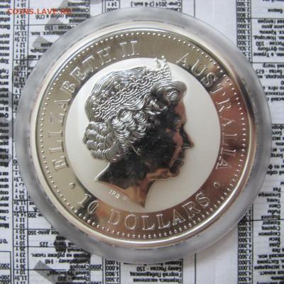 Австралия 10 долл. 2004 "Год обезьяны" 10 OZ Silver (лунар) - IMG_0103.JPG