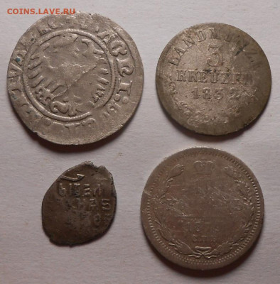 4 монеты.Серебро с рубля.До 05.06.2020 г.в 22-00 мск. - 23