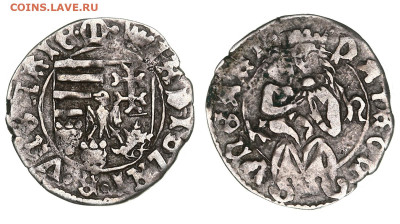Венгрия. Владислав II. Денарий. 1490-1516 гг. 5.06.20 21-00+ - 253501