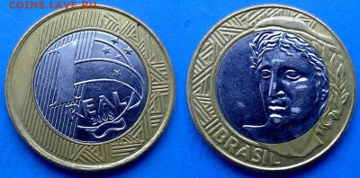 Бразилия - 1 реал 2008 года (БИМ) до 8.06 - Бразилия 1 реал, 2008