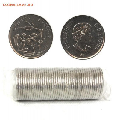 Канада.2017. 25 центов. 5 монет.Конфедерация UNC.07.06в22.00 - 1131288951