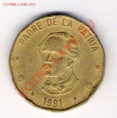 1 песо Доминикана 1991, до 10.09.2011 22-00 мск. - сканирование0185