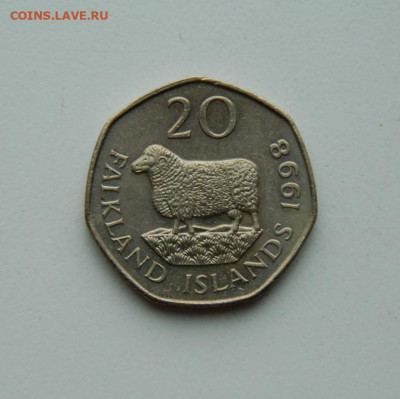 Фолклендские острова 20 пенсов 1998 г. (Фауна) до 08.06.20 - DSCN9944.JPG