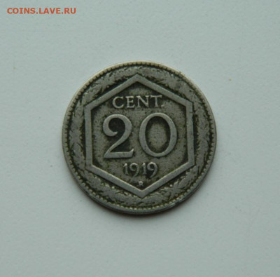 Италия 20 чентезимо 1919 г. до 08.06.20 - DSCN9931.JPG