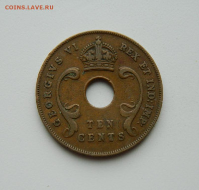 Британская Восточная Африка  10 центов 1941 г. до 08.06.20 - DSCN9919.JPG