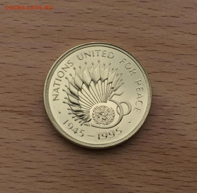 Великобритания 2 фунта 1995 50 лет ООН BUNC - velikobritanija_2_funta_1995_50_let_oon_bunc_redkaja_tirazh_105000_sht