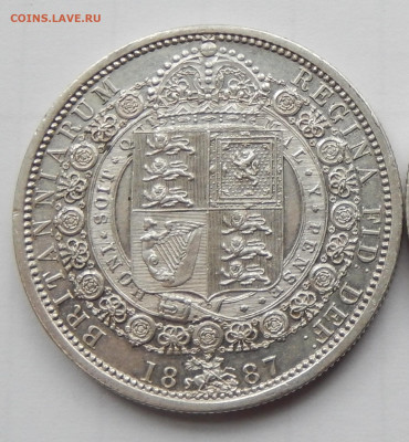 Британия полкроны 1887 до 05.06.20 в 22.33 - Полкроны р