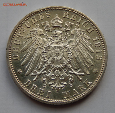 Германия 3 марки 1913 Монумент до 05.06.20 в 22.33 - Монумент а