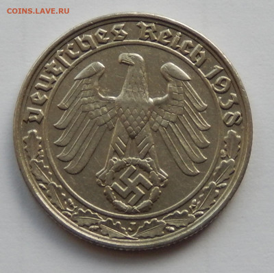 50 рейхспфеннигов 1938 не частая до 06.06.20 в 22.33 - 1938 р