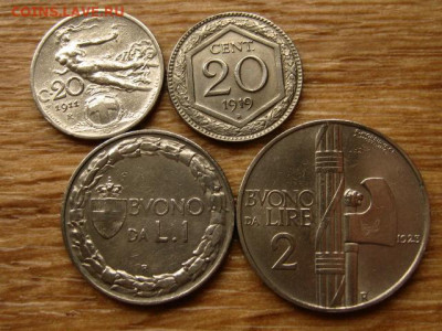 Италия 4 шт. 20 чент.-2 лиры 1911-24 до 09.06.20 в 22.00 М - IMG_6642.JPG