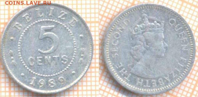 Белиз 5 центов 1989 г., до 09.06.2020 г. 22.00 по Москве - Белиз 5 центов 1989 117