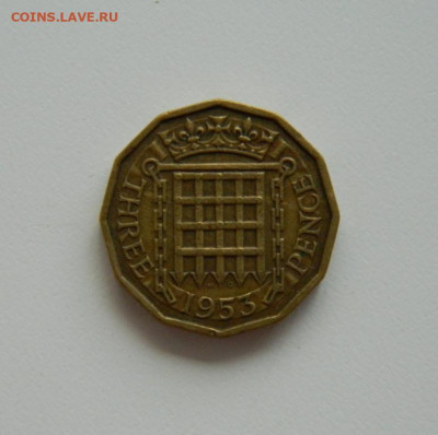 Великобритания 3 пенса 1953 г. до 10.06.20 - DSCN9973.JPG