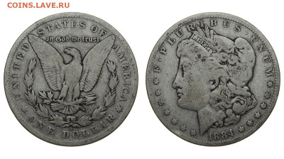 США. 1 доллар 1884 г. Морган. До 09.06.20. - 1884.JPG
