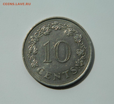 Мальта 10 центов 1972 г. (Парусник). до 11.06.20 - DSCN9878.JPG