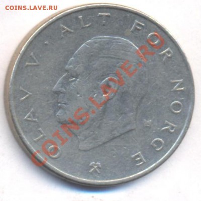 Норвегия 1 крона 1976 г.До 7.09.11 г. 21-00 МСК. - Норвегия