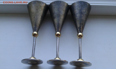 Бокалы металл 3 шт. - 20200607_174651